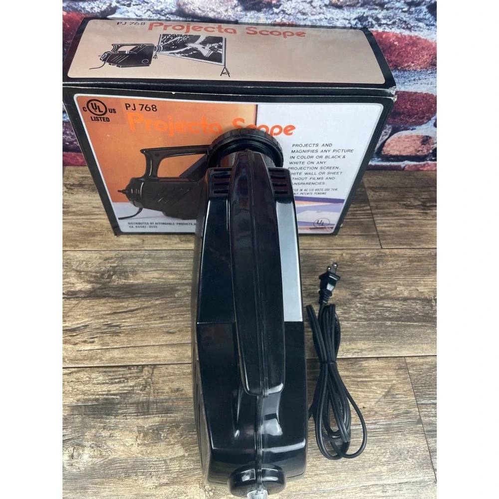 Vintage Projecta PJ768 Slide Projector Scope Retro Photography Viewer